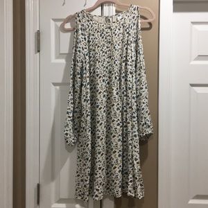 Floral open sleeve bohemian shift dress 👗